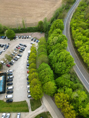 Aerial View of Historical Canterbury City Centre, Kent, England, Great Britain. April 20th, 2024