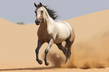 Fototapeta premium horse running at the field