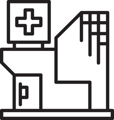 Hospital Building Icon
