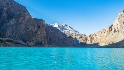 The source of pristine, blue water is in the northern part of Pakistan.