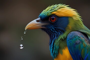 Fototapeta premium blue and yellow macaw