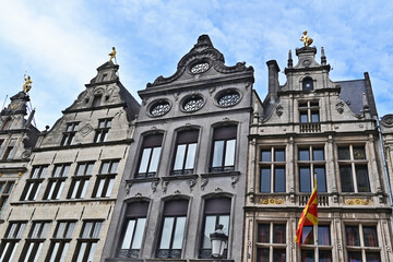 Anversa, antiche case e palazzi del centro storico - Fiandre, Belgio