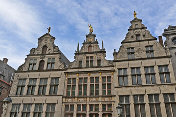 Anversa, antiche case e palazzi del centro storico - Fiandre, Belgio
