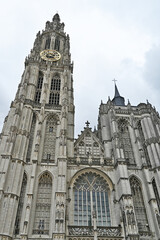 Fototapeta na wymiar Anversa, la cattedrale di Nostra Signora - Fiandre, Belgio