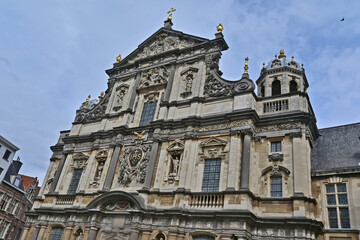 Fototapeta premium Anversa, la chiesa di San Carlo Borromeo - Fiandre, Belgio