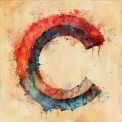 Artistic Interpretation: Captivating "C" Letter Drawing