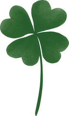 good luck clover 4 leaf vector