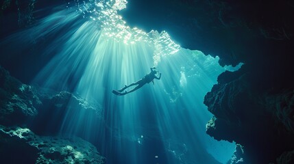 Exploring Underwater Cave