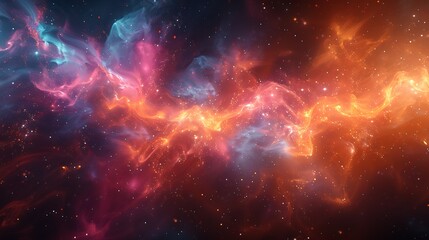 Naklejka premium Show the Singularity as a focal point where all matter and light converge, represented by a convergence of vivid lines and colors drawing into a single intense spot.