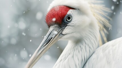 Fototapeta premium Elegant Siberian Crane