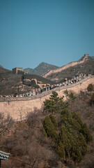 The Great wall of China and its visitors