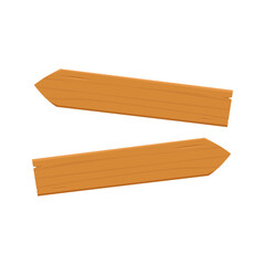 Wooden signpost vector. Wooden signpost icon. Colored silhouette. Vertical view. Vector flat simple graphic illustration.