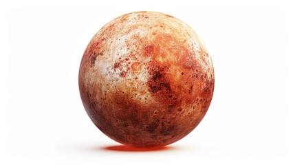 Obraz premium planet mars on white background
