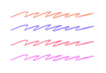 pencil strip lines stroke, brush stroke color line on transparent background. abstract background.