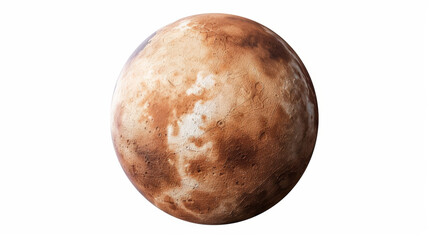 Fototapeta premium planet mars on white background