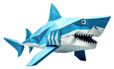 Obraz premium PNG Shark origami shark animal.