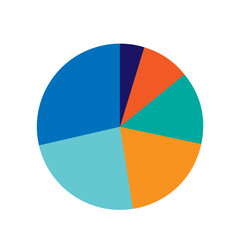 Fototapeta premium Modern pie chart infographic element