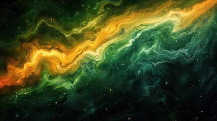 Colorful Star-Filled Space