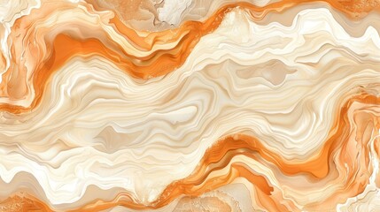 Orange and White Marble Background