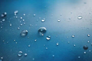 drops of water on a glass