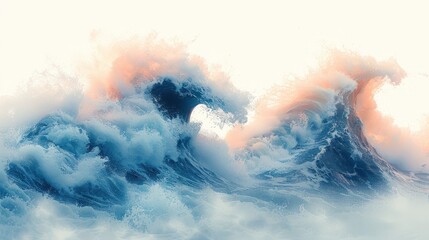 Massive Wave in Open Ocean