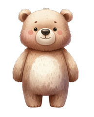 Fototapeta premium A cute and cuddly teddy bear, perfect for bedtime snuggles