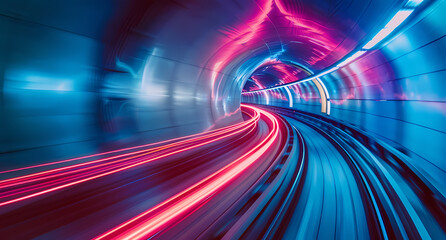 tunnel, speed, rapid, light, channel