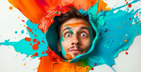 Explosion of Creativity: Dynamic Paint Splashes. Generative ai