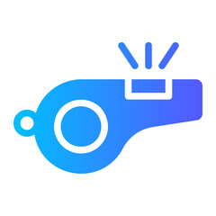 whistle gradient icon