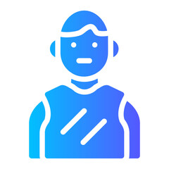 Volleyball player gradient icon