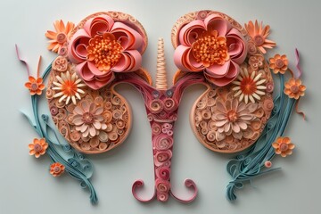 Gynecologic concept: a visual narrative of the uterus and the miracle of newborn life, capturing the beauty and significance of the reproductive journey in intimate and tender moments. 