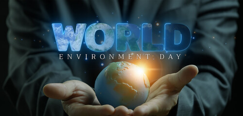 Ecological, ESG, renewable green energy and save the world sustainable. Sharing, reusing and...