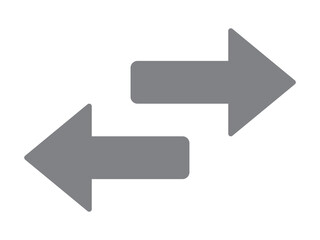 arrow right left icon design illustration.