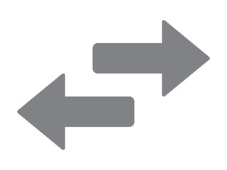 arrow right left icon design illustration.