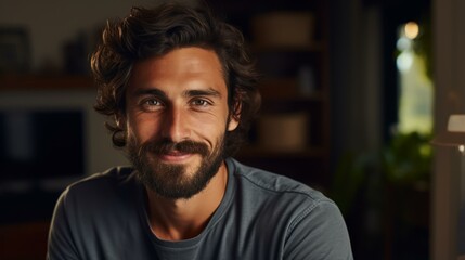 Obraz premium Portrait of a Bearded Man