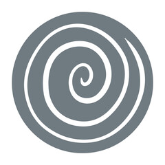 gray and white spiral