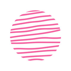 abstract round hand drawn