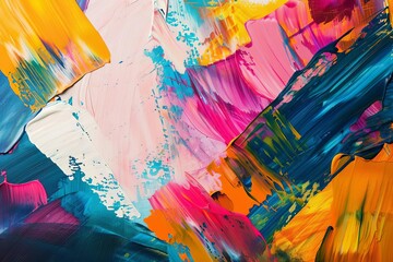 contemporary art abstract colorful brushstrokes background modern painting texture creative design