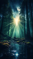 galaxy of Anticrepuscular Rays, professional color grading