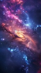 galaxy of Infinity, stock photographic style