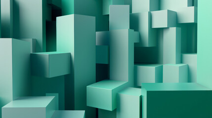 abstract background with squares, geometric blocks