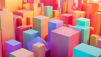 abstract background with squares, geometric blocks