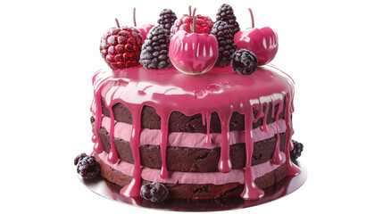 cake element_hyperrealistic_hyper detailed_isolated on transparent background