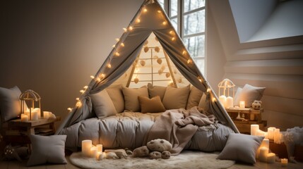 Cozy Teepee Tent Indoor