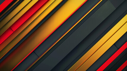 Obraz premium black, red and gold stripes, luxury