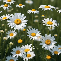 Fototapeta premium daisies in the grass