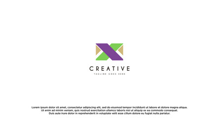 Initial Letter M logo design vector illustration.