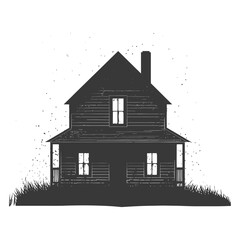 silhouette farm situation black color only