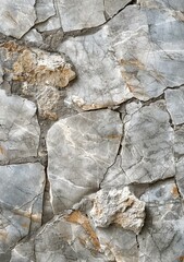 Grey and brown cracked marble wall texture background