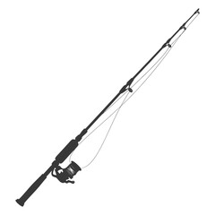 silhouette fishing rod black color only